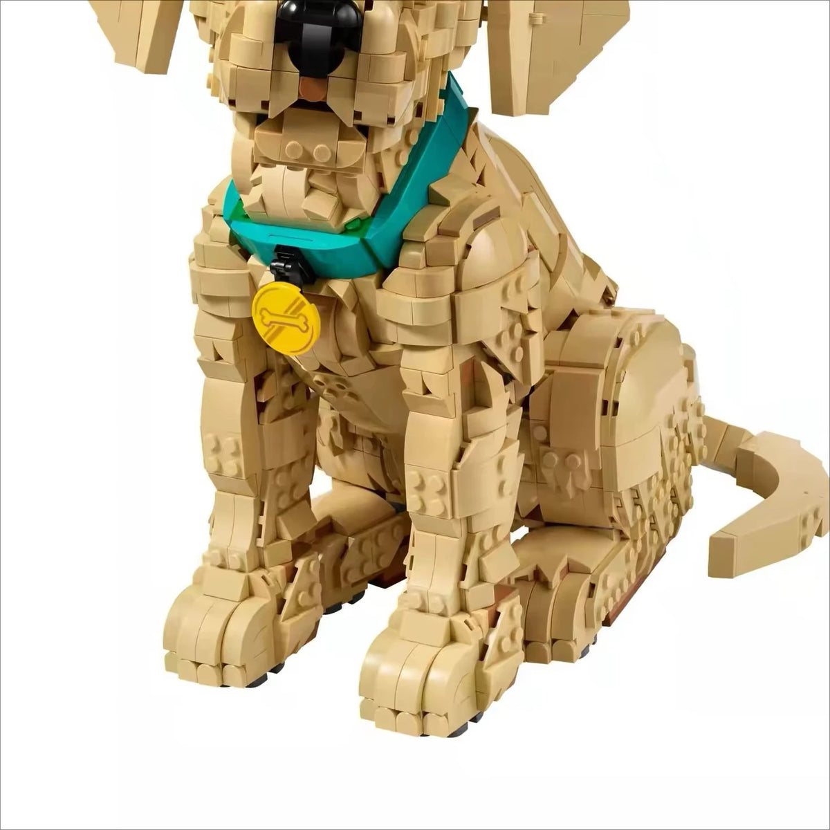 2026 NEW 2,102PCS Golden Retriever Puppy Building Blocks – Posable Dog Model