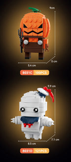 Halloween Horror Building Block Collection – Spooky MOC Display Sets