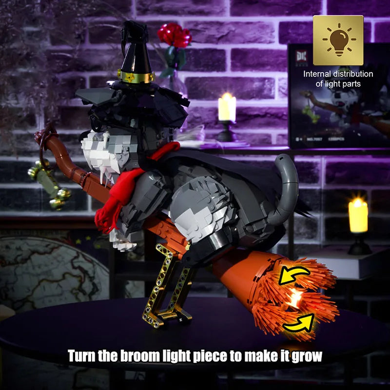 1,298PCS Magic Schnauzer &amp; Broom Building Set