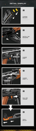 AK47-Inspired Building Block Model – Advanced DIY Construction Kit