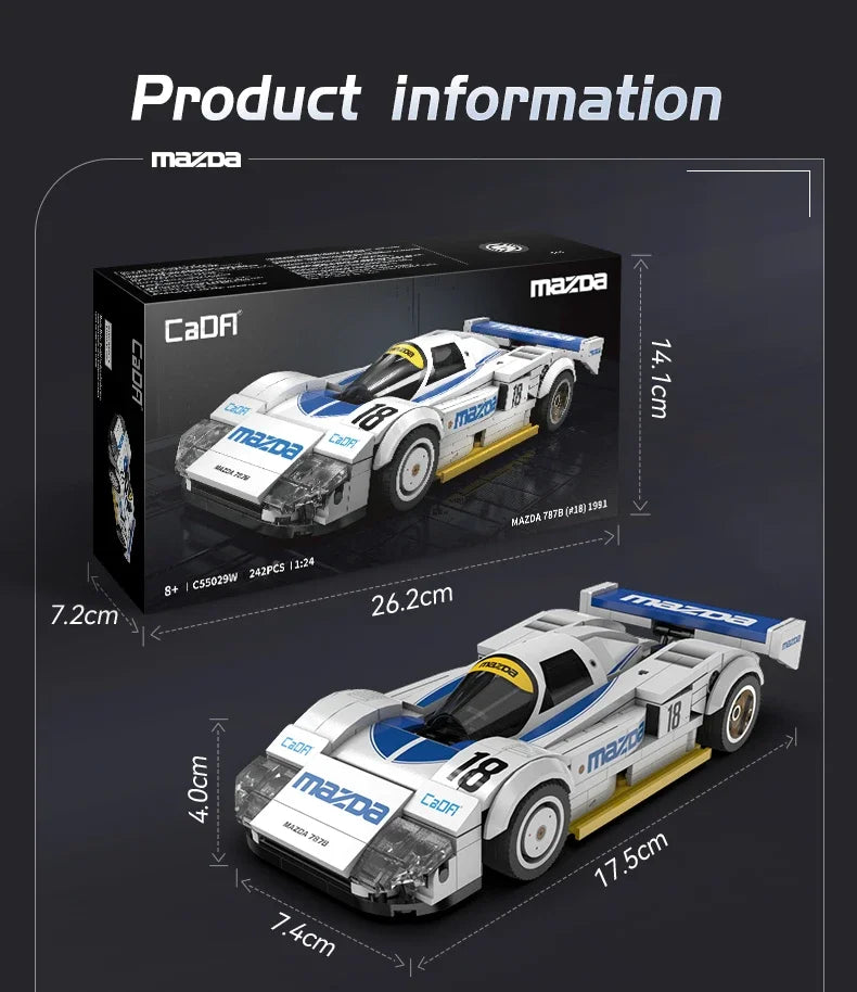 CaDA 1:24 Technical Drift Racing Car Building Block Set