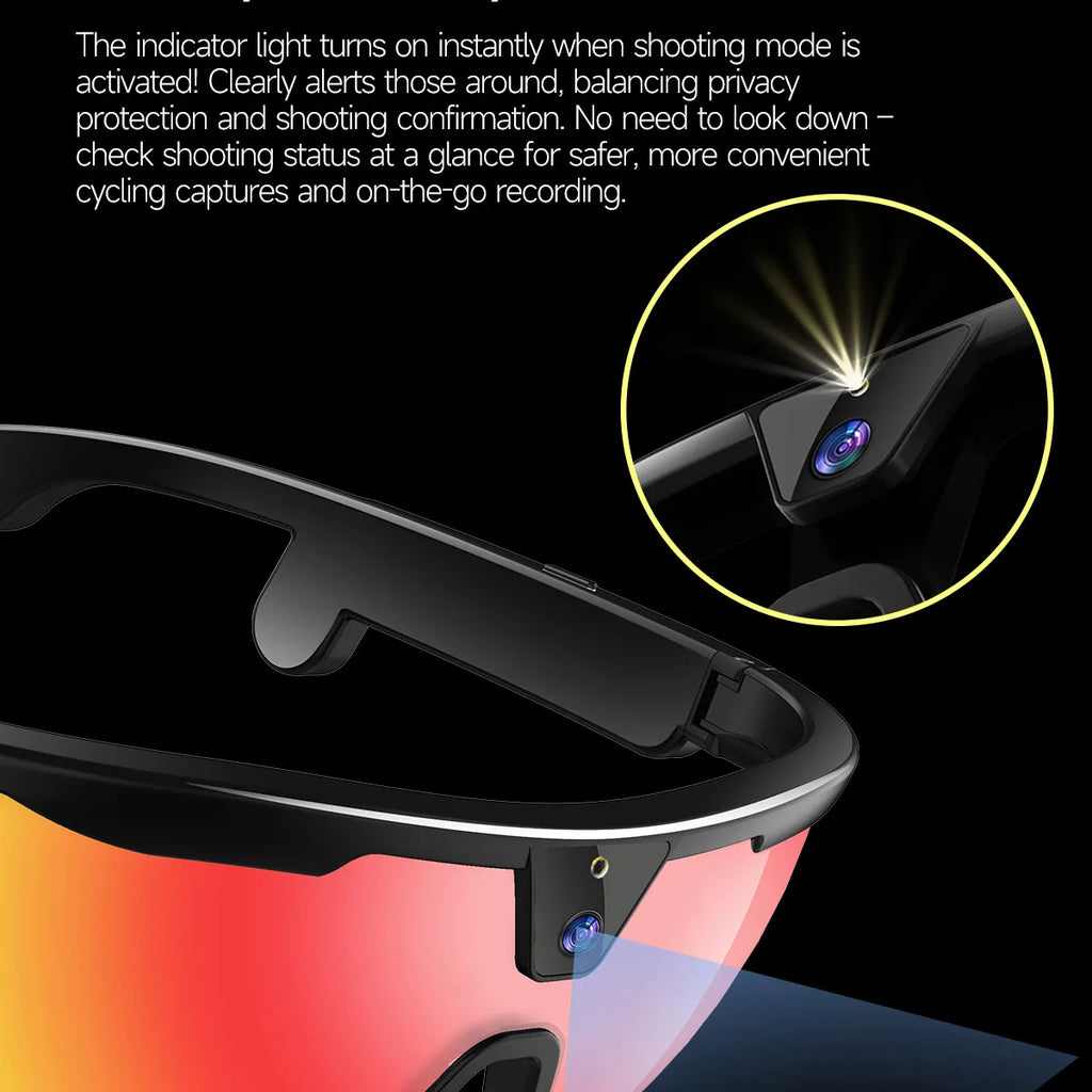 8MP AI Sports Smart Glasses