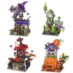 Halloween Horror Building Block Collection – Spooky MOC Display Sets