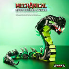 689PCS Mechanical Cobra Building Blocks – STEM Technological Snake Model