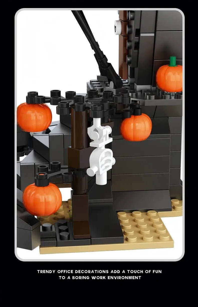 Nightmare-Inspired Haunted Mansion Building Block Collection – 581 Pieces