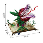 Creative MOC Carnivorous Plant Magic Book Building Blocks Collection Home Decoration Bricks Construction Toys For Children Gift