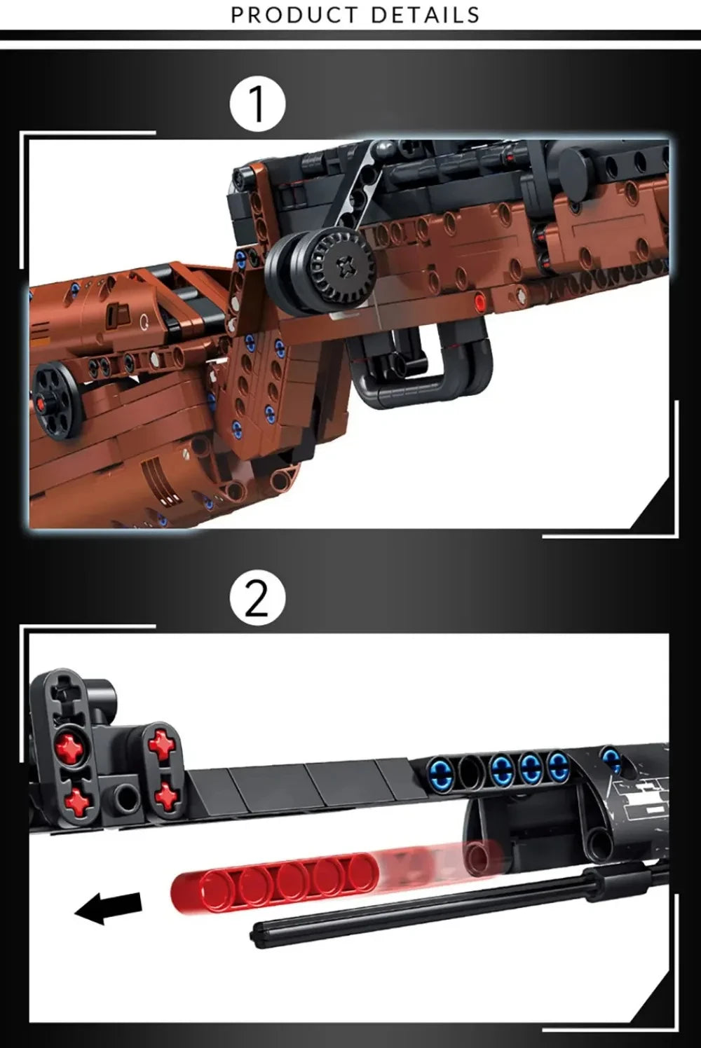 Classic Bolt-Action Rifle Building Block Collection – Military Model Kits