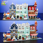 HUIQIBAO City Corner Coffee Shop Micro Building Blocks – 5 Sets to Collect