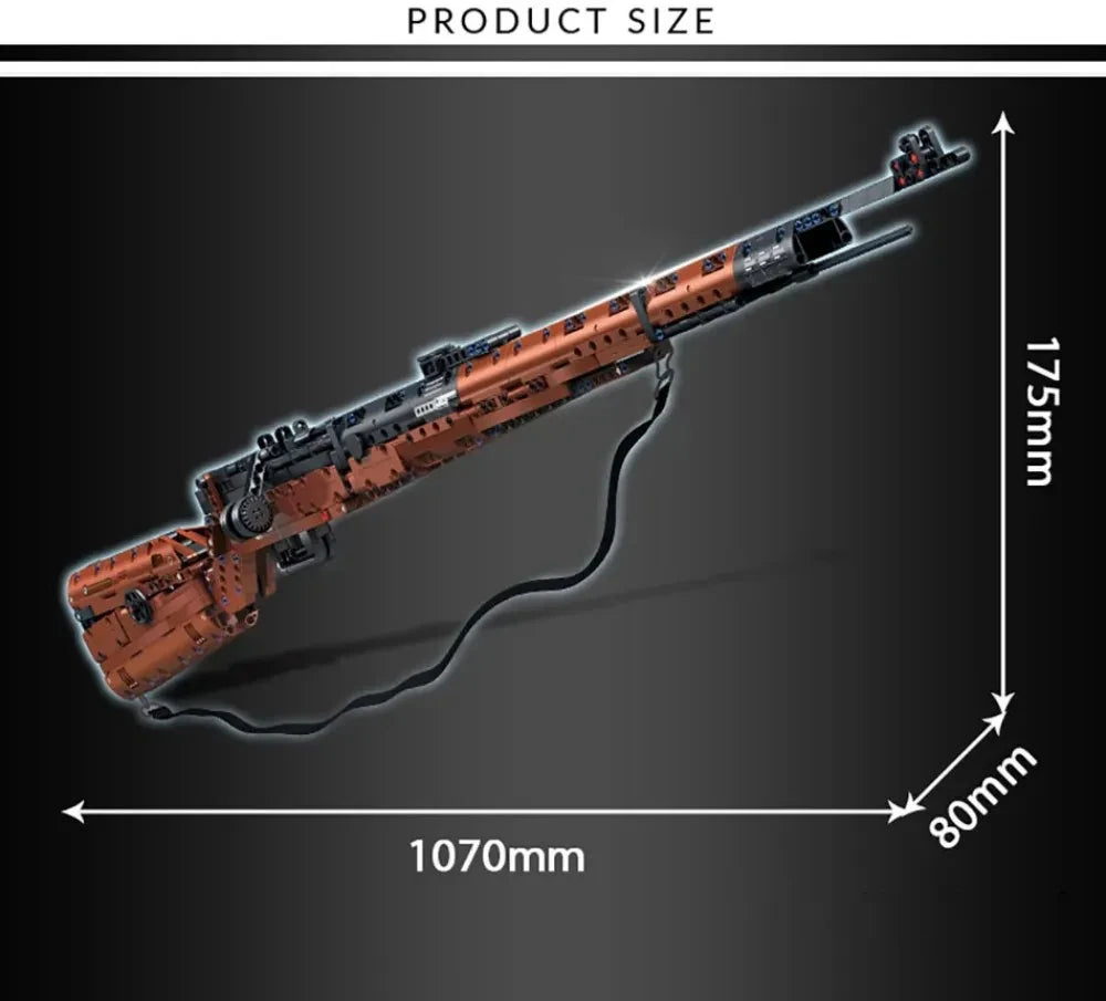 Classic Bolt-Action Rifle Building Block Collection – Military Model Kits