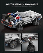 1:24 Classic Movie Time-Travel Racing Car Building Block Set – 405 Pieces