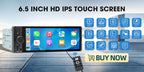 7" Retractable Wireless Android Auto Car Stereo – 1DIN MP5 Player