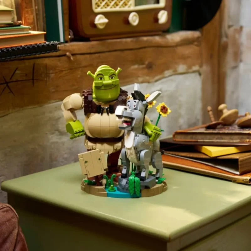 2026 NEW 1403PCS Shrek & Donkey Building Blocks – 3D Character Display Model
