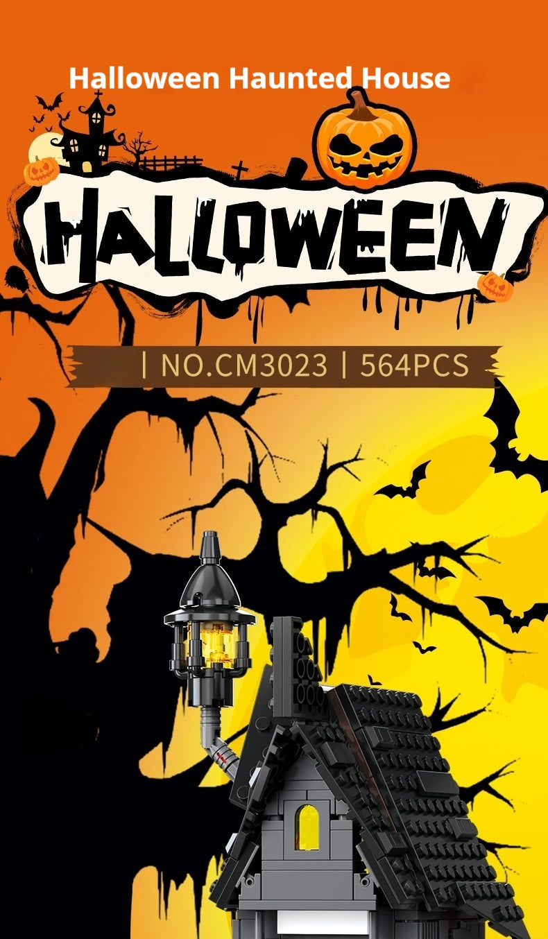 Halloween Horror Building Block Collection – Spooky MOC Display Sets
