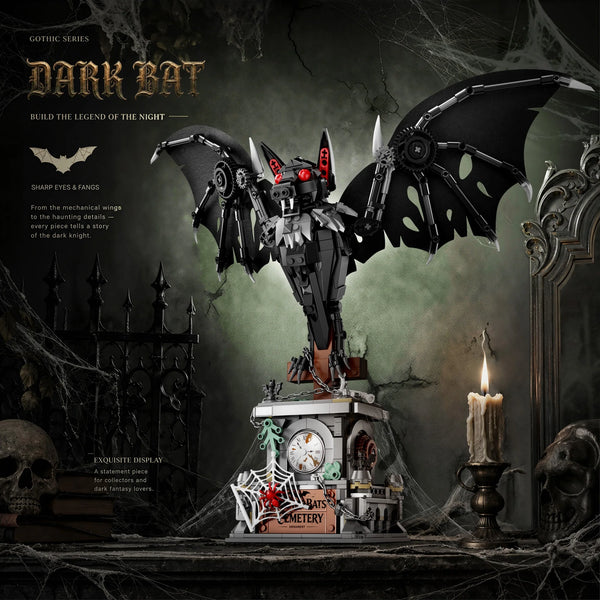 928PCS Gothic Dark Bat Building Set