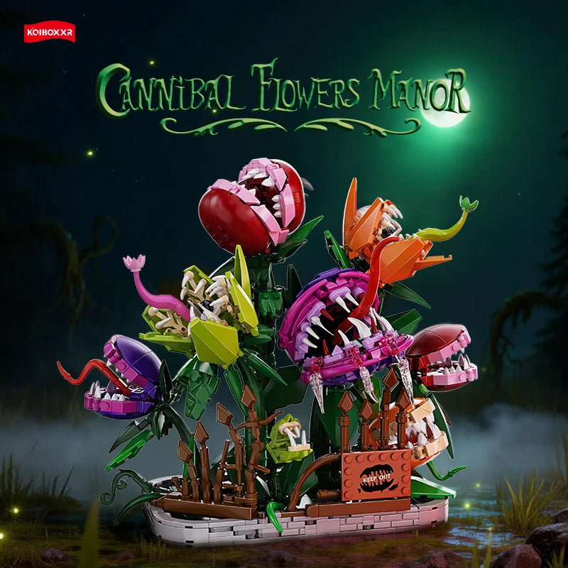 Carnivorous Man-Eating Plant Building Sets – 3 Designs