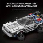 1:24 Classic Movie Time-Travel Racing Car Building Block Set – 405 Pieces