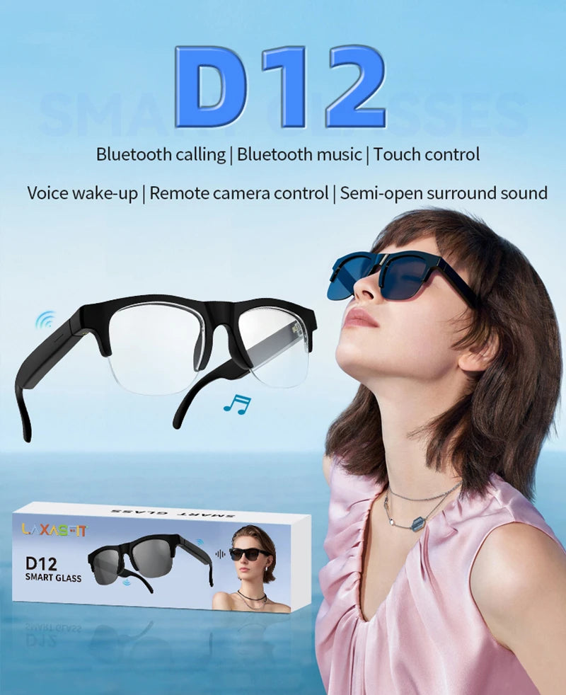 Lenovo D12 AI Smart Glasses – AI Translation & HD Camera