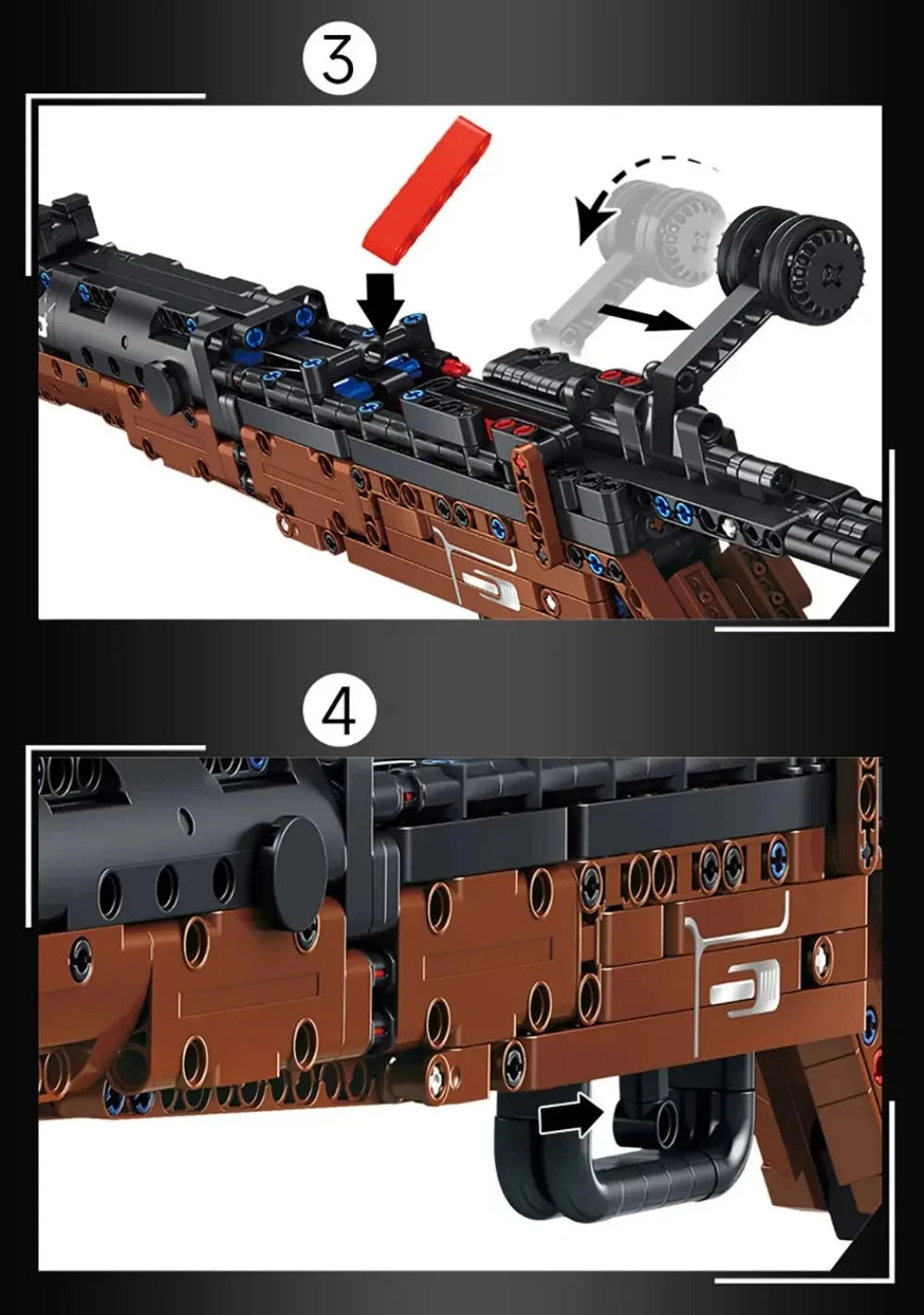 Classic Bolt-Action Rifle Building Block Collection – Military Model Kits