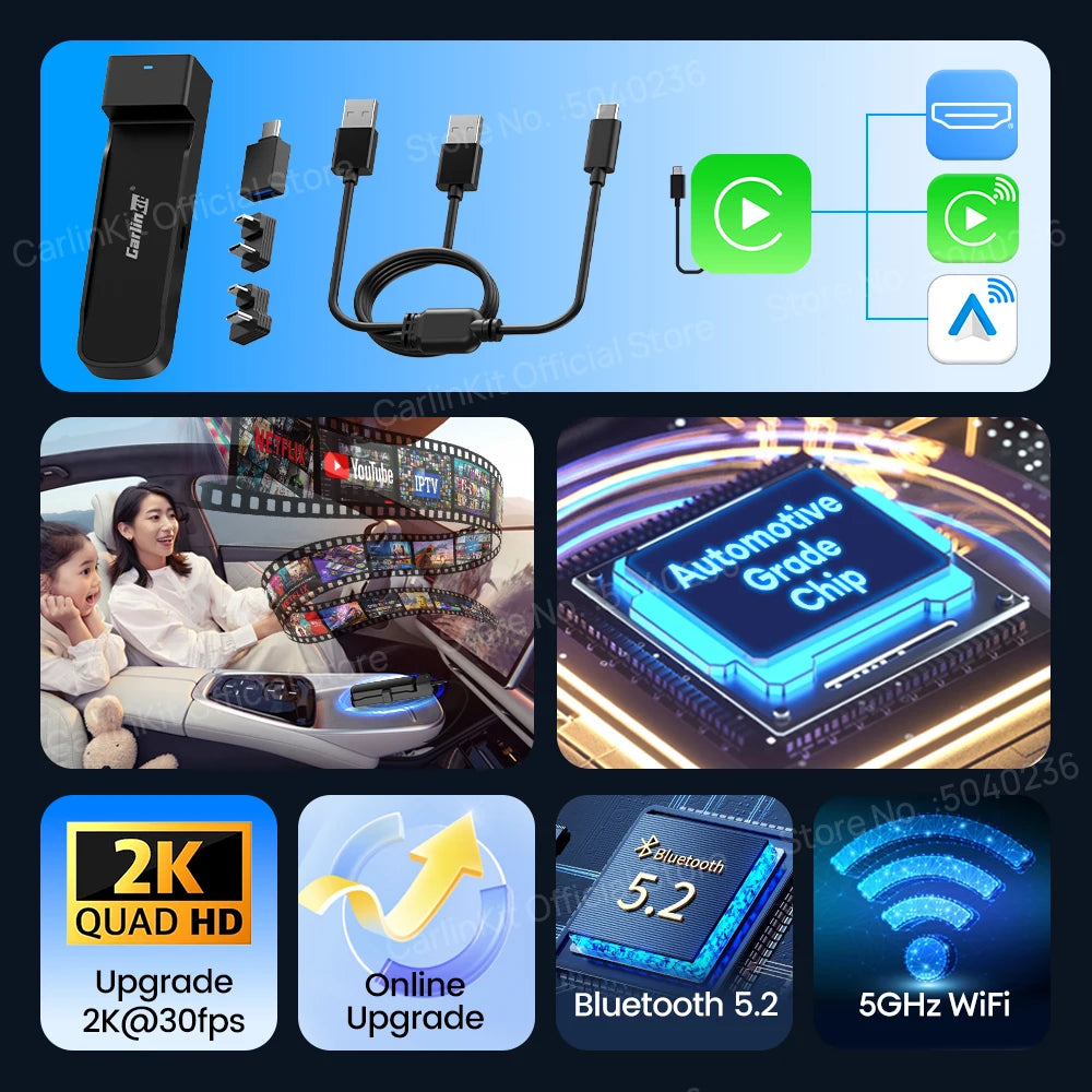 CarlinKit FireDrive Link Pro 3-in-1 Adapter