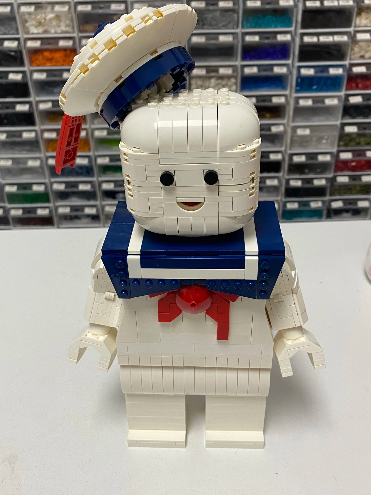 830PCS Stay Puft Marshmallow Man Building Set