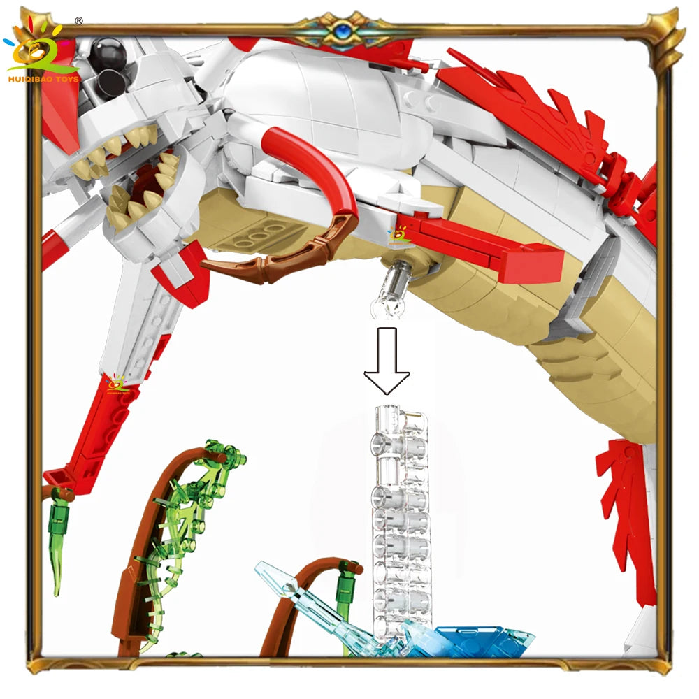 1,355PCS Deep Sea Death Monster Building Set