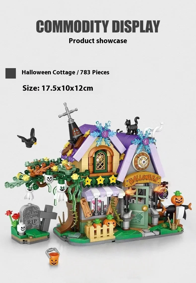 Halloween Horror Building Block Collection – Spooky MOC Display Sets