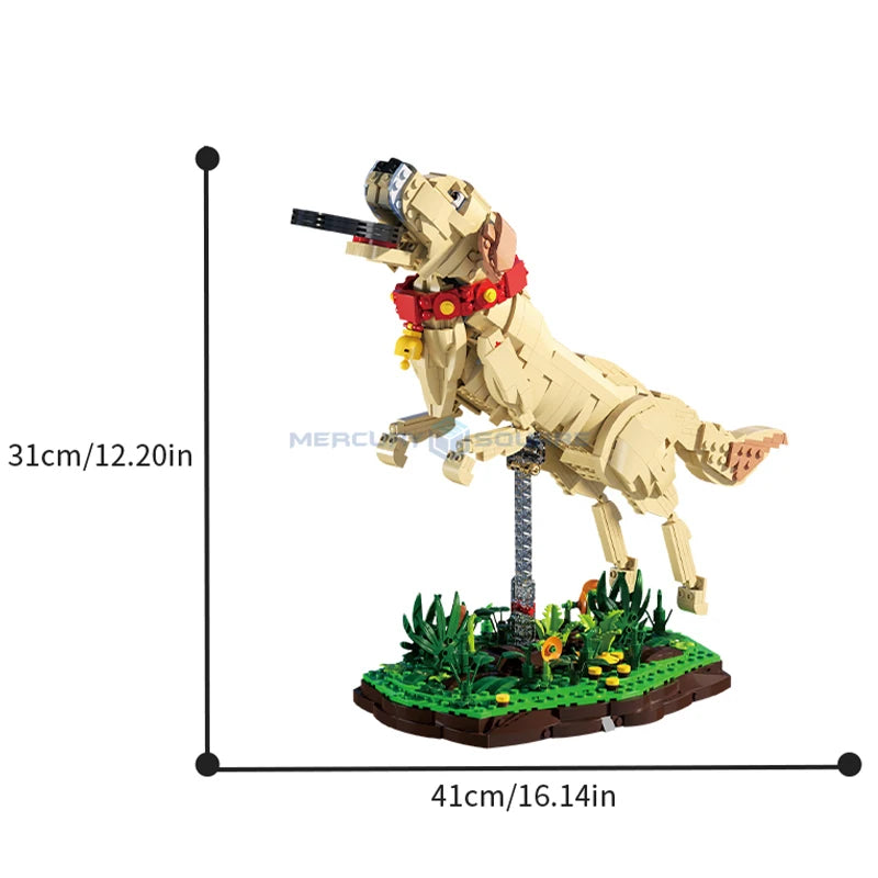 1257PCS Labrador Retriever Building Blocks – MOC 66060