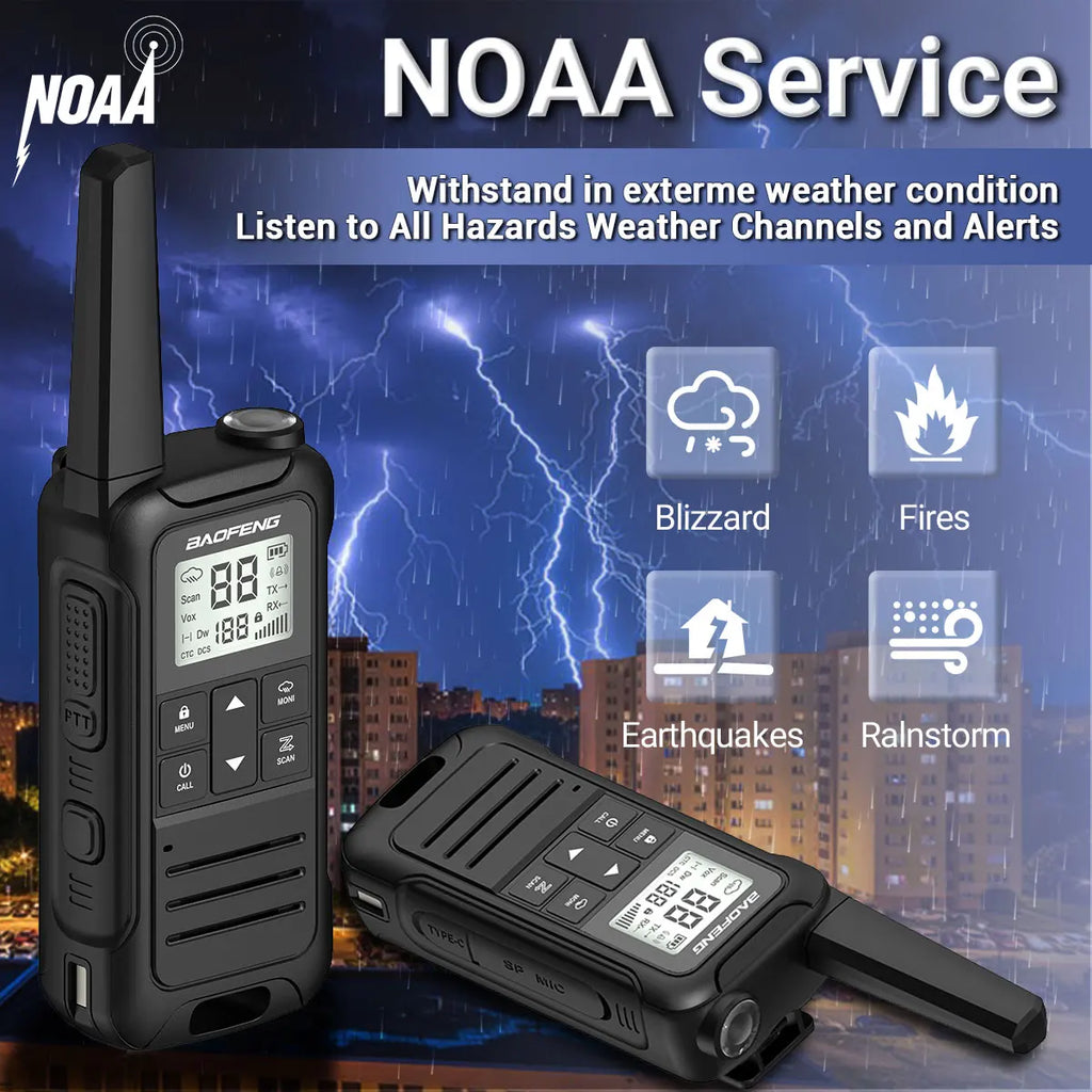 Baofeng F22 Walkie Talkie Twin Pack – Long Range PMR/FRS Two-Way Radios