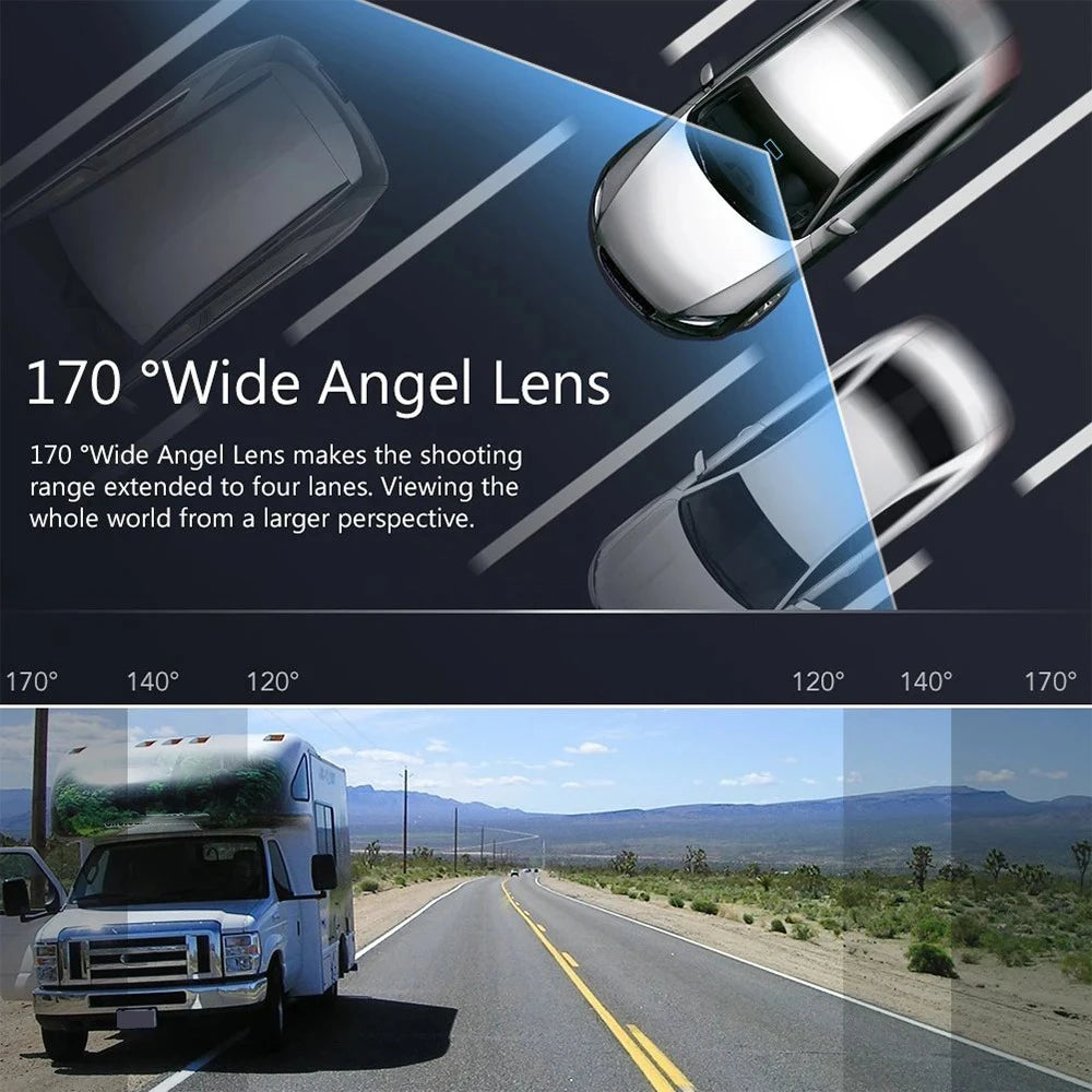 4-Camera 360° Dash Cam – Front, Rear & Side