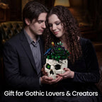 Gothic Succulent Skull Building Set