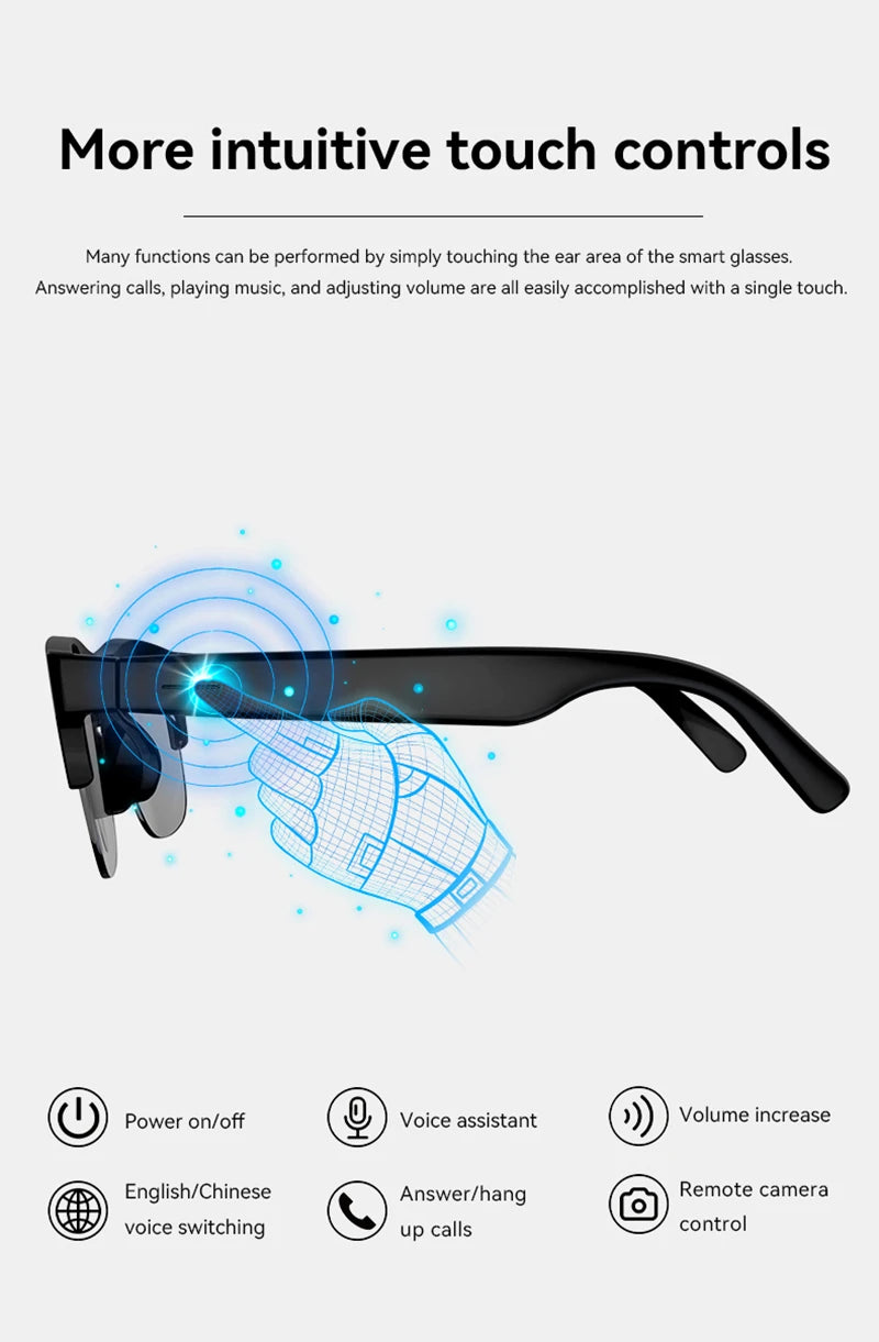 Lenovo D12 AI Smart Glasses – AI Translation & HD Camera