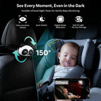 Baby Car Camera with Wireless CarPlay & Android Auto