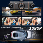 4-Camera 1080P WiFi Dash Cam