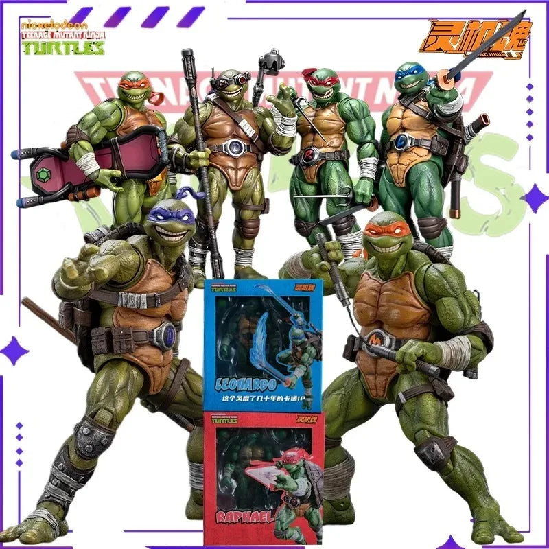 Lingjihun Teenage Mutant Ninja Turtles Premium Collectible Figure Collection