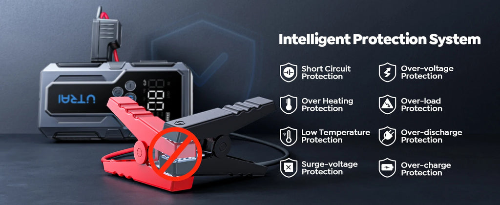 UTRAI JS-9 4-in-1 1500A Jump Starter with 150PSI Air Compressor & Power Bank
