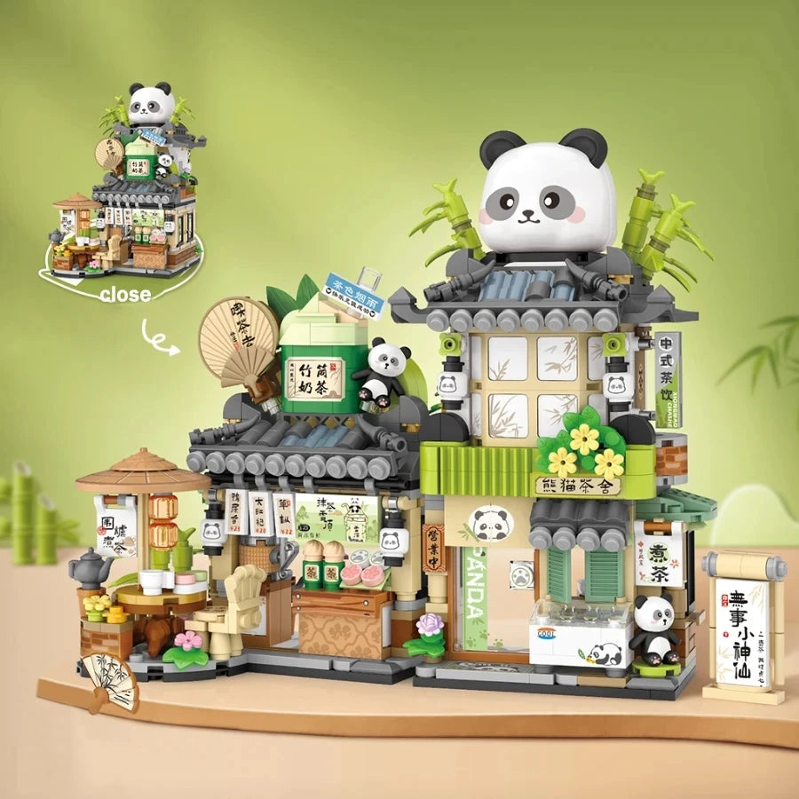 Japanese Street Shop Micro Building Blocks