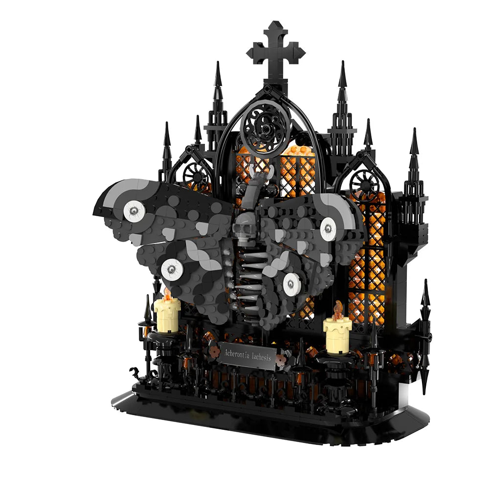 756PCS Gothic Death’s-Head Moth Building Set
