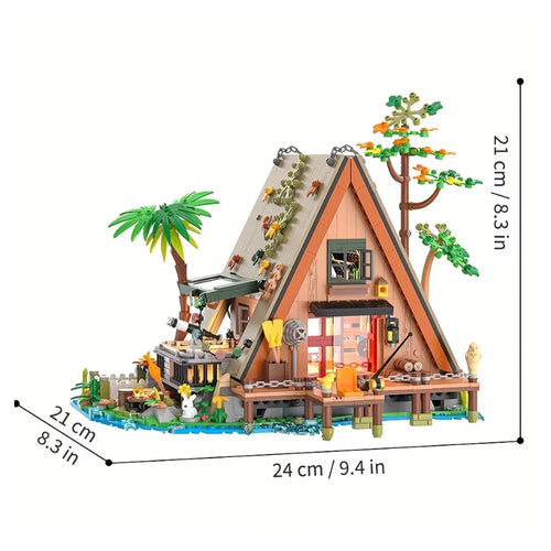 1,108 / 1,486PCS - Forest House LED Building Blocks