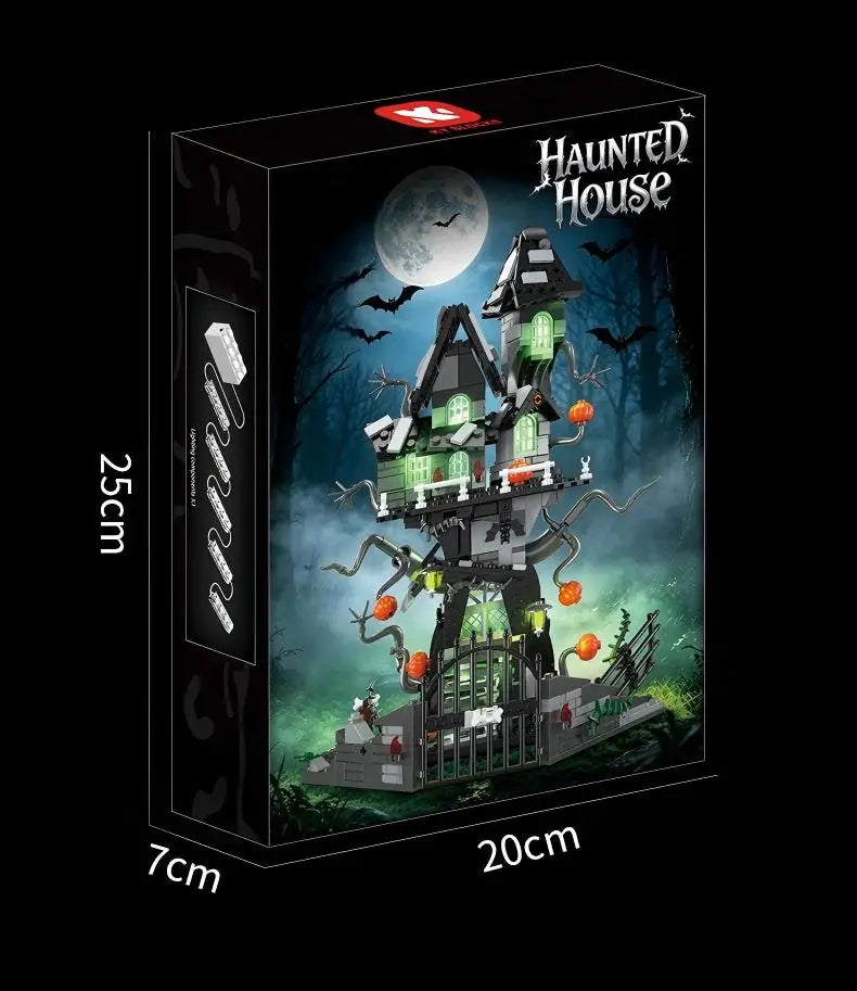 Nightmare-Inspired Haunted Mansion Building Block Collection – 581 Pieces