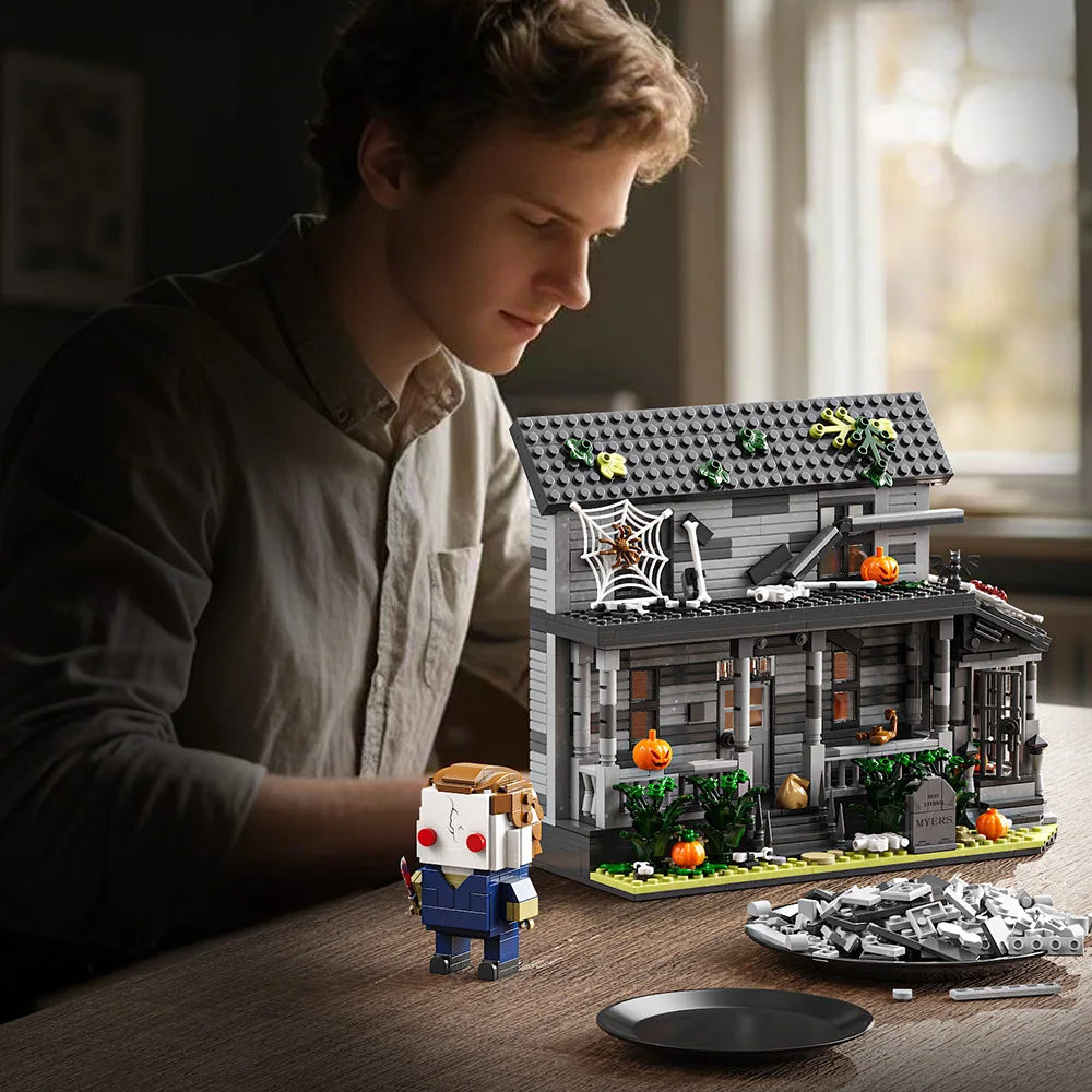 780PCS Horror Movie House Building Set