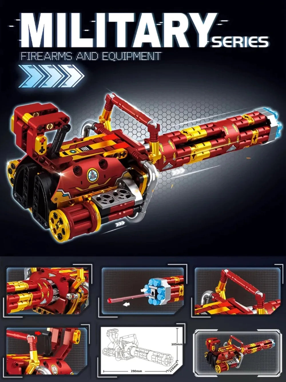 Classic Bolt-Action Rifle Building Block Collection – Military Model Kits