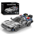 1:24 Classic Movie Time-Travel Racing Car Building Block Set – 405 Pieces