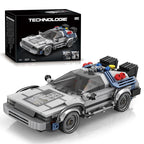 1:24 Classic Movie Time-Travel Racing Car Building Block Set – 405 Pieces