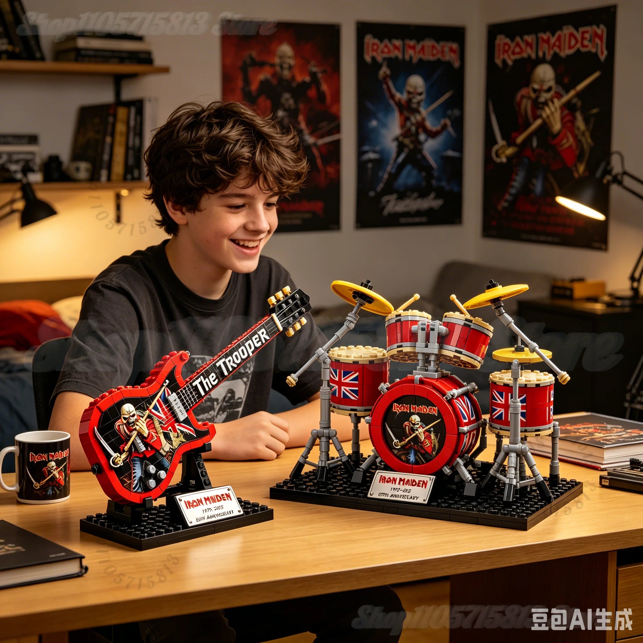 Legendary Rock Collection Building Blocks Maiden & AC/DC