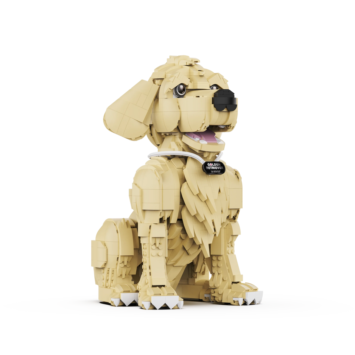 1754PCS Golden Retriever Building Blocks – Dog Display Model