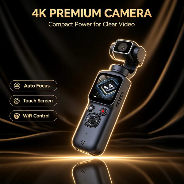 4K Pocket Tracking Camera – 330° Auto Tracking