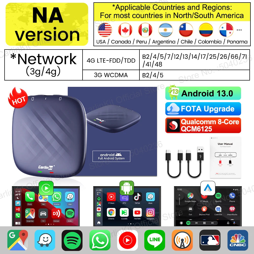 CarlinKit TBox Plus Android 13 AI Box