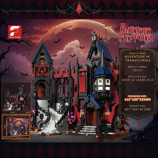 Vampire Castle Building Block Set – 3,540 Piece Gothic Horror Castle