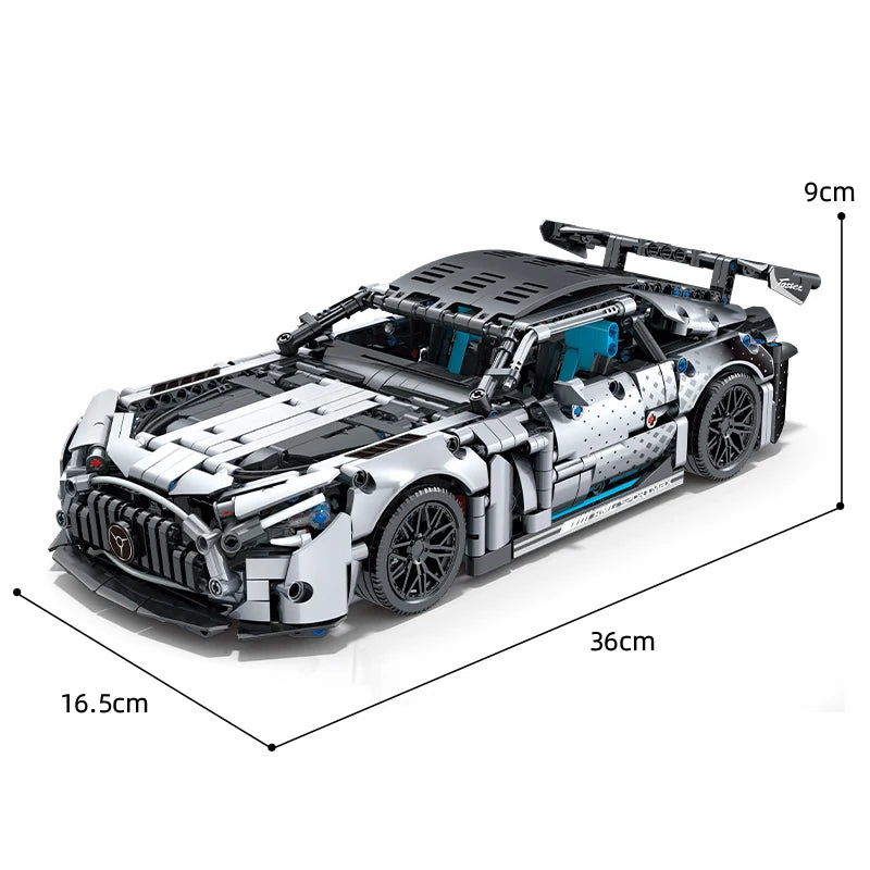 1:14 Scale Technical Racing Car Building Block Set – 1,310 Pieces