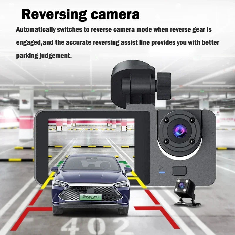 2/3 Channel WiFi Dash Cam – Front, Interior & Rear
